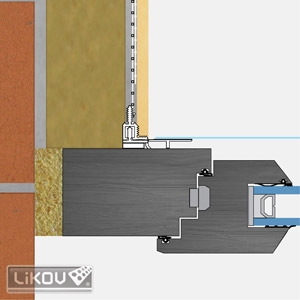LIKOV LS2-30 PLUS, 2D Začišťovací okenní profil s perlinkou
