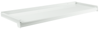 OHÝBANÝ HLINÍKOVÝ PARAPET 1,4 mm S NOSEM 25 mm | BÍLÁ RAL 9016