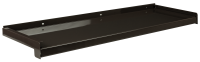 OHÝBANÝ HLINÍKOVÝ PARAPET 1,4 mm S NOSEM 25 mm | HNĚDÁ RAL 8019