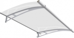 LIGHTLINE L vchodová stříška nad dveře 1500 x 950 x 160 mm - Čirá