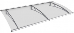 LIGHTLINE L vchodová stříška nad dveře 1900 x 950 x 160 mm - Čirá