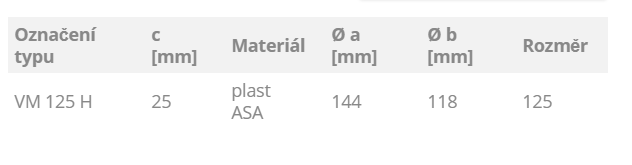 Kruhová větrací mřížka se síťovinou 125 mm HNĚDÁ
