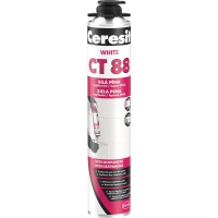 CERESIT CT 88 White, Bílá nízkoexpanzní PU pěna na vyplňování spár Pistolová | 750 ml