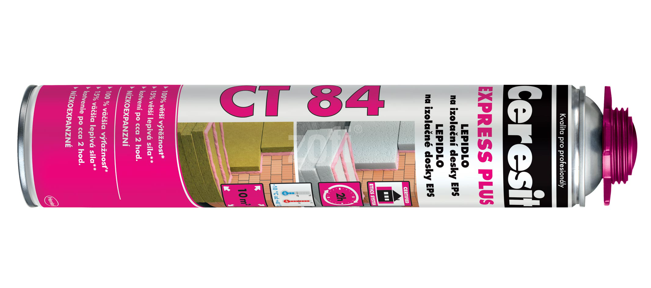 CERESIT CT 84 Express Plus, PU lepící pěna na polystyren a minerální vatu 