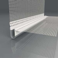 LIKOV LD-NH PVC 06 Rohový dilatační profil s tkaninou 100 x 100 mm | Délka 2,5 m