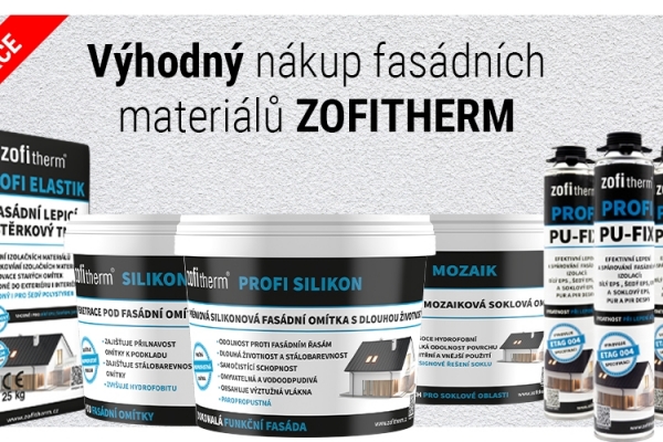 Výhodný nákup fasádních materiálů ZOFITHERM