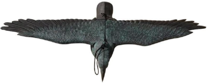 Černá vrána - Plašič ptáků, letící 80 x 11 x 45 cm